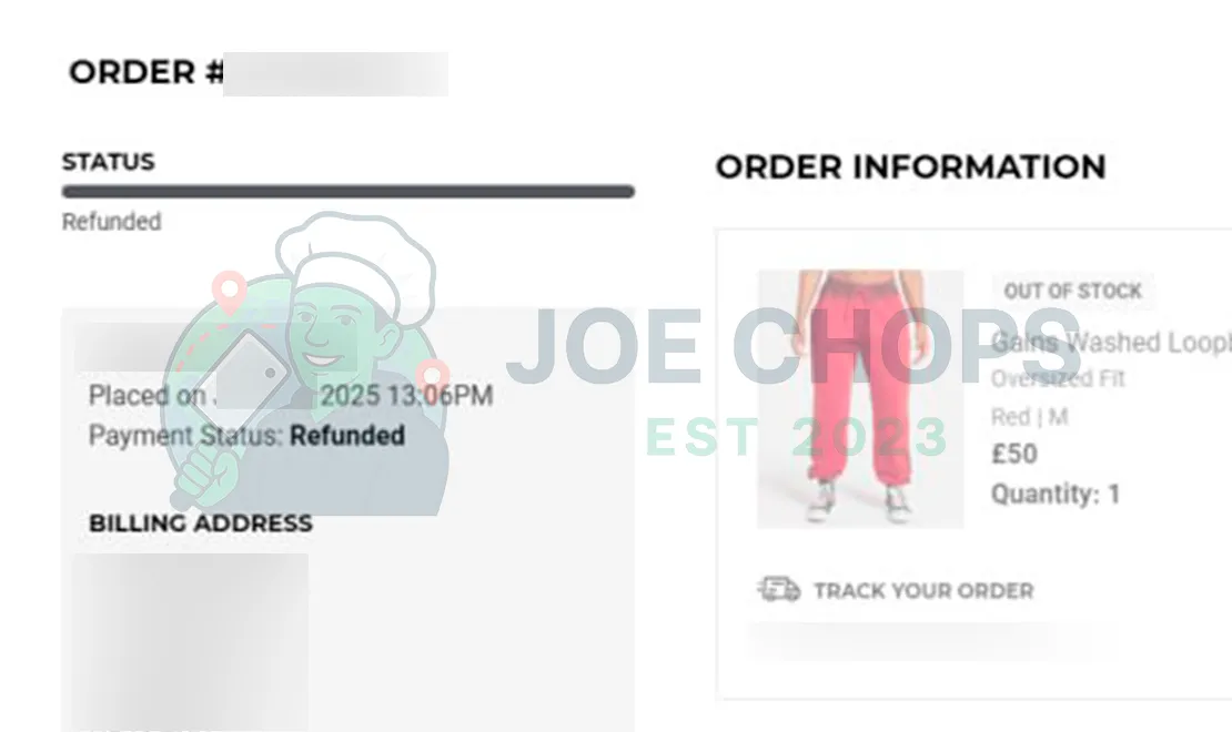 Gymshark Order Success